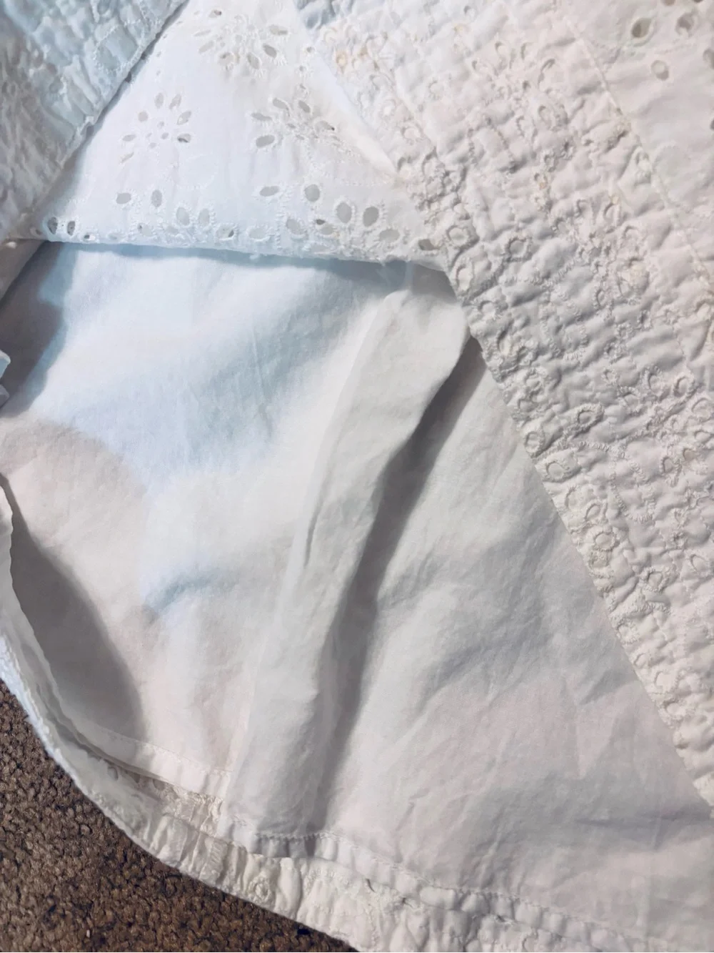 J. Crew White Eyelet Midi Tank Dress - Picture 5 of 6
